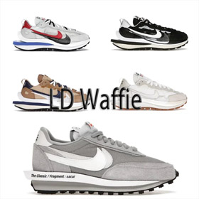 Fragment Design Sacai Nike LDWaffle three-party joint low-top casual shoes-2968  